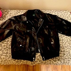 Faux leather jacket never worn out